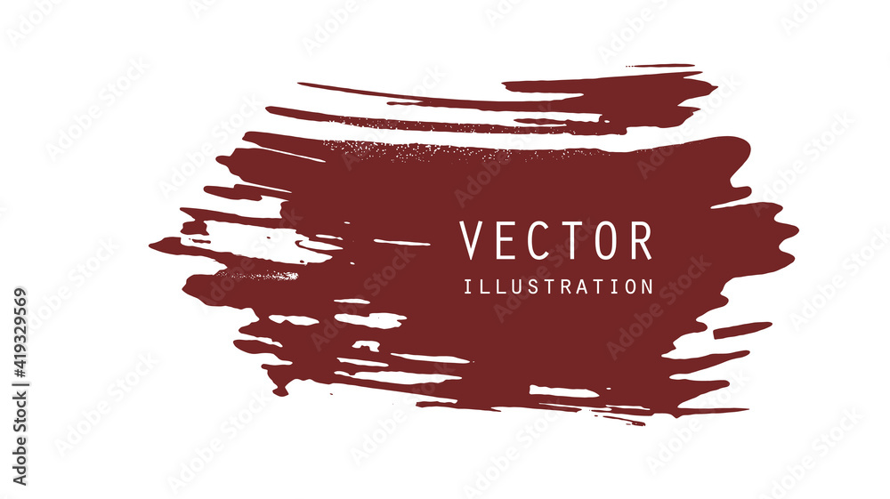 Abstract ink brush banners with grunge effect