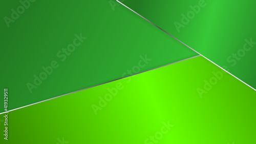  green abstract background with silver strpe