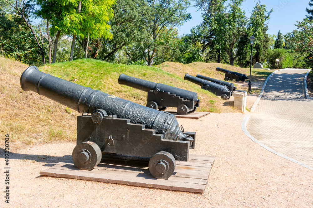 Cannons in Malakhov Hill (Kurgan), Sevastopol, Crimea