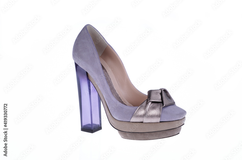 Naklejka premium Fashion summer shoes for women studio shoot