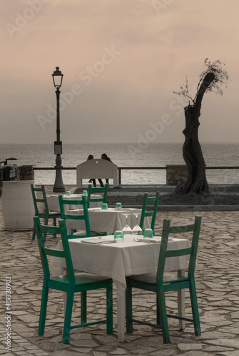 restaurant on the beach in Sperlonga
