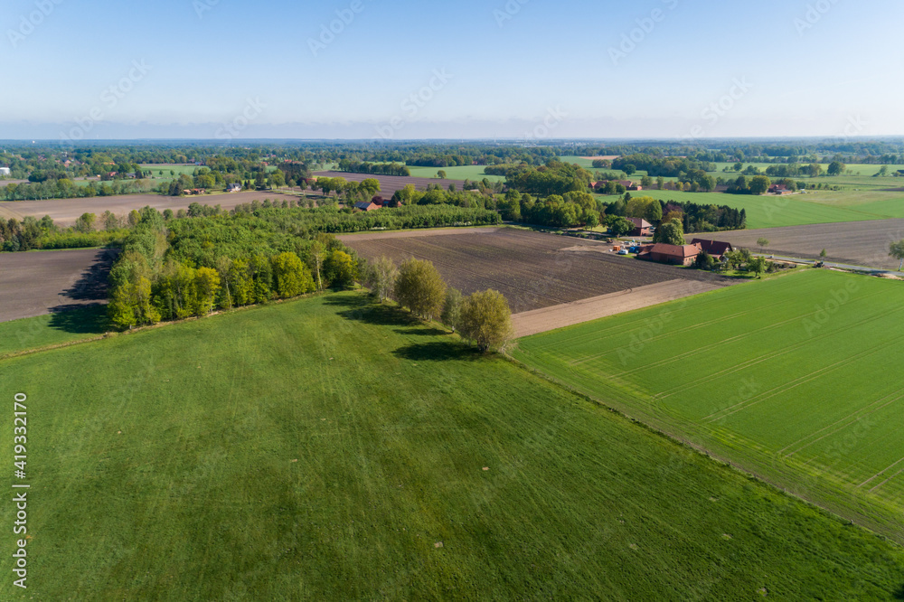 Fototapeta premium Landschaft in Deutschland aus der Luft