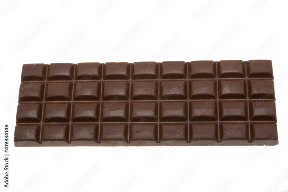 Fototapeta premium chocolate bar with nuts isolated
