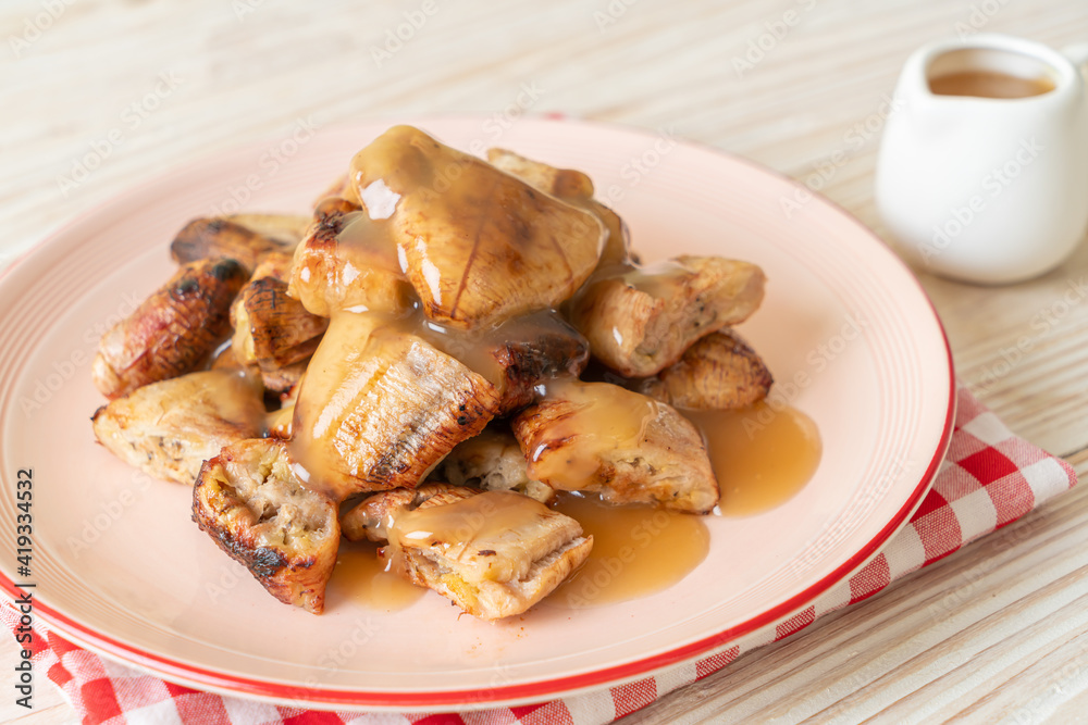 grilled bananas with coconut caramel sauce grilled bananas with coconut caramel sauce