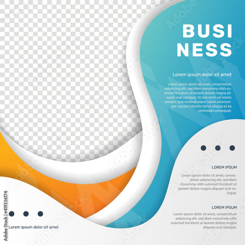 General business flyer template. -  Vector.