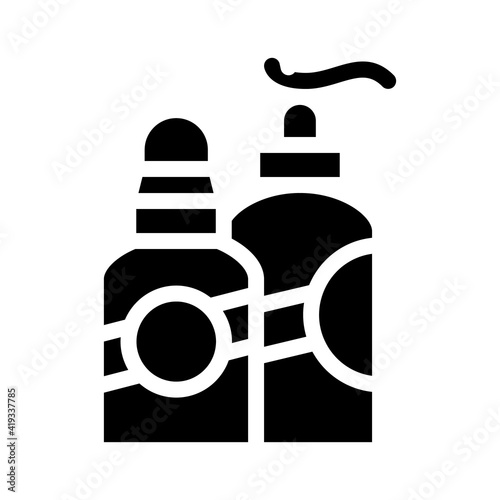 cosmetics callus remover glyph icon vector illustration