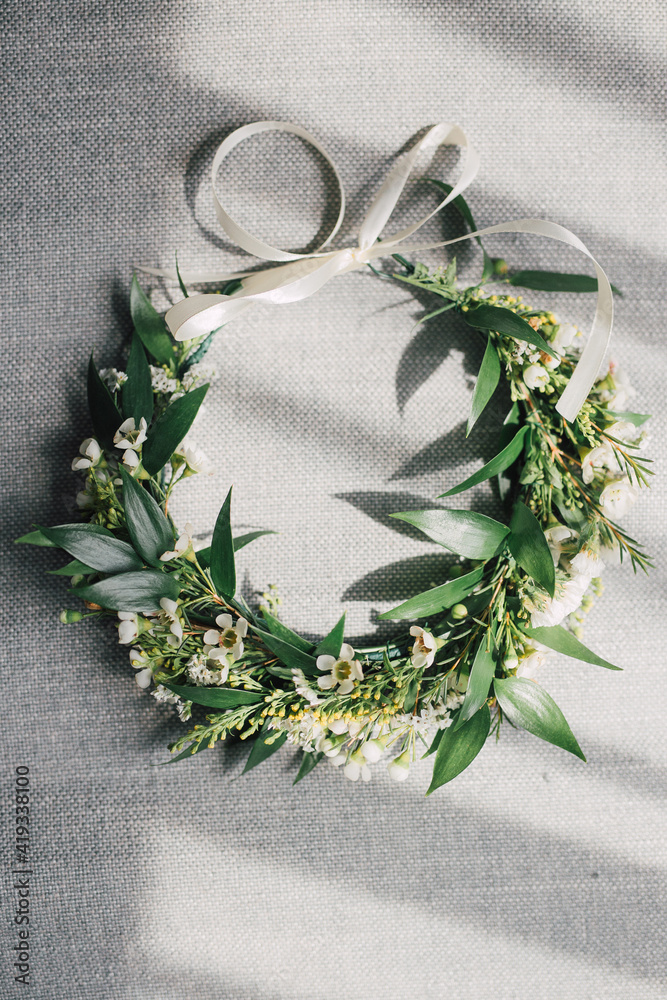 Wax Flower Wedding Crowns
