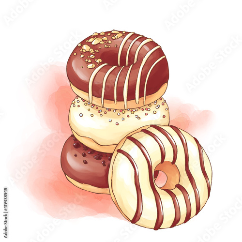 Donuts with several styles 