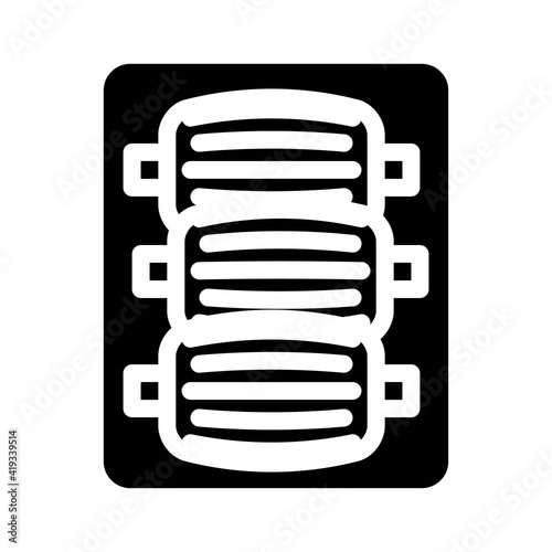 nozzles for callus remover glyph icon vector illustration