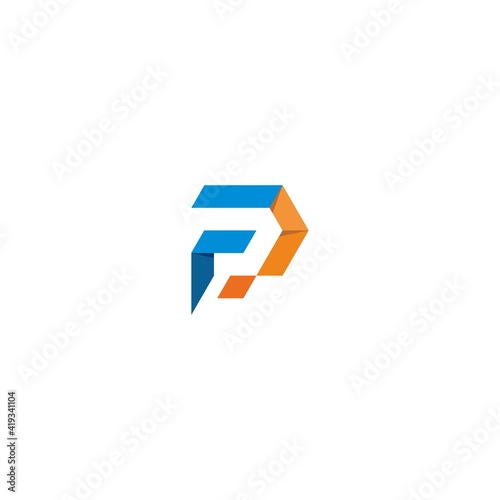 FP Logo Design stock vector, Initial FP Letter Linked Logo. Creative Letter FP Modern Business Logo Vector Template. FP Logo Design — Stock Vector Image