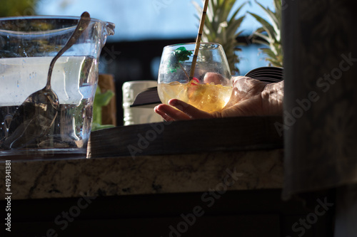 Tiki Drink Party Sunshine Pineapple
