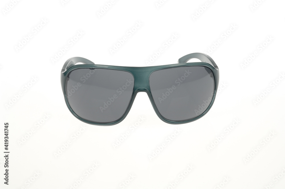 Trendy sunglasses isolated on white background, studio shoot.