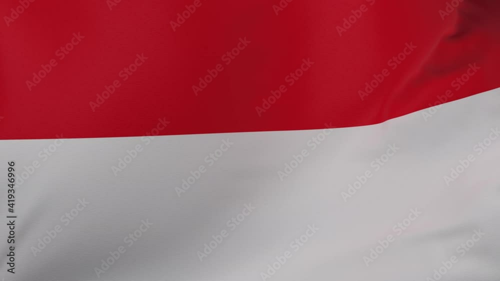 Monaco waving flag seamless loop animation 4k. Monaco waving flag seamless loop animation 4k.