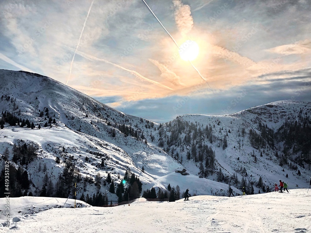 Fototapeta premium winter mountain landscape