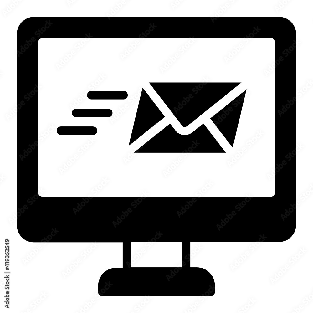 Email Concept, LED with mail Letter Vector Glyph Icon Design, postal service symbol, physically transporting postcards and parcels Sign, Courier and Shipping Services Stock illustration Email Concept, LED with mail Letter Vector Glyph Icon Design, postal service symbol, physically transporting postcards and parcels Sign, Courier and Shipping Services Stock illustration