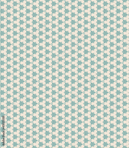 Retro geometric pattern in repeat. Fabric print. Seamless background, mosaic ornament, vintage style. Design for prints on fabrics, textile, covers, paper, wallpaper, interior, patchwork, wrapping.