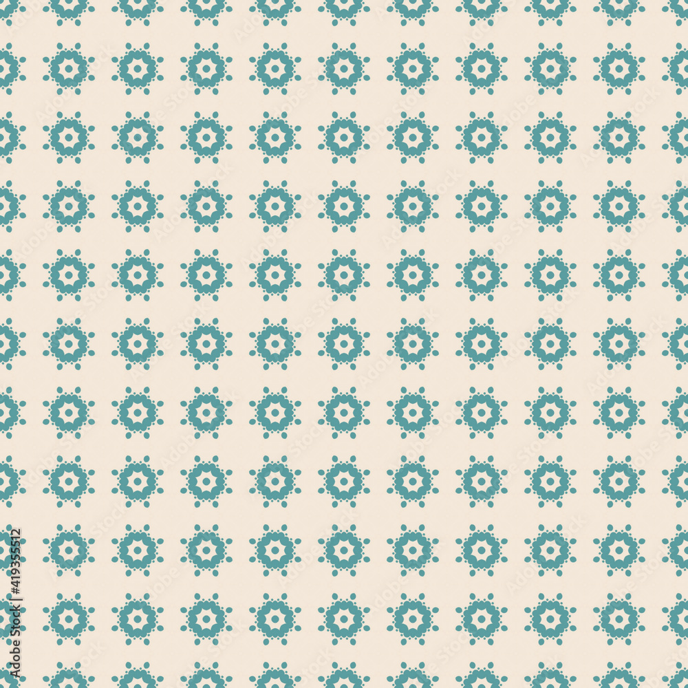 Retro geometric pattern in repeat. Fabric print. Seamless background, mosaic ornament, vintage style. Design for prints on fabrics, textile, covers, paper, wallpaper, interior, patchwork, wrapping.