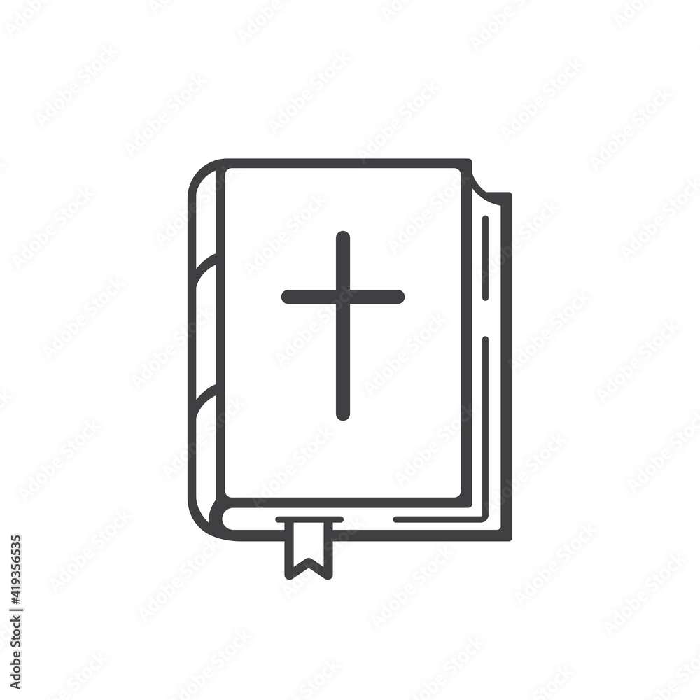Holy Bible icon. Vector illustration. Holy Bible icon. Vector illustration.