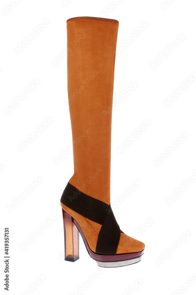 Fashionable women boots for all seasons. Studio shoot Fashionable women boots for all seasons. Studio shoot