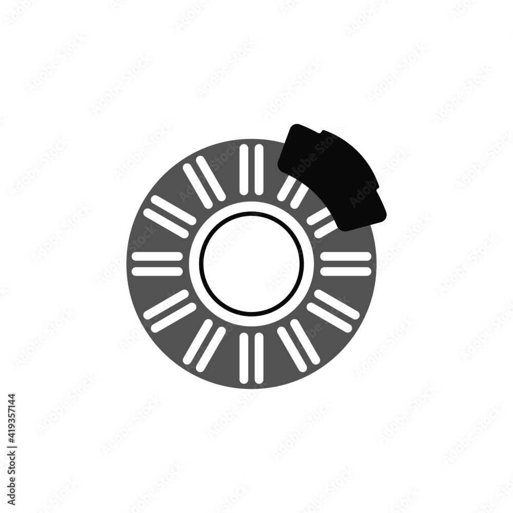 disc brake isolated icon on white background, auto service, repair, car detail disc brake isolated icon on white background, auto service, repair, car detail