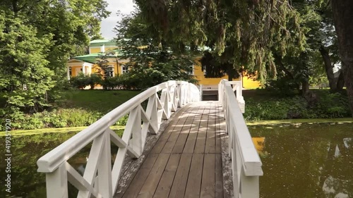 Wallpaper Mural The village of Bol'shoye Boldino, Russia 08.25.2020.  pond, lake, bridge, House-museum of Alexander Pushkin. Manor. Family estate Torontodigital.ca