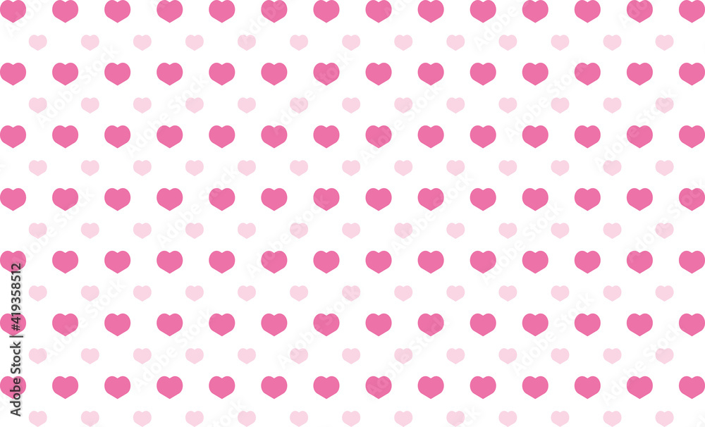 背景素材 シンプルなハートのパターン柄 Stock Vector Adobe Stock