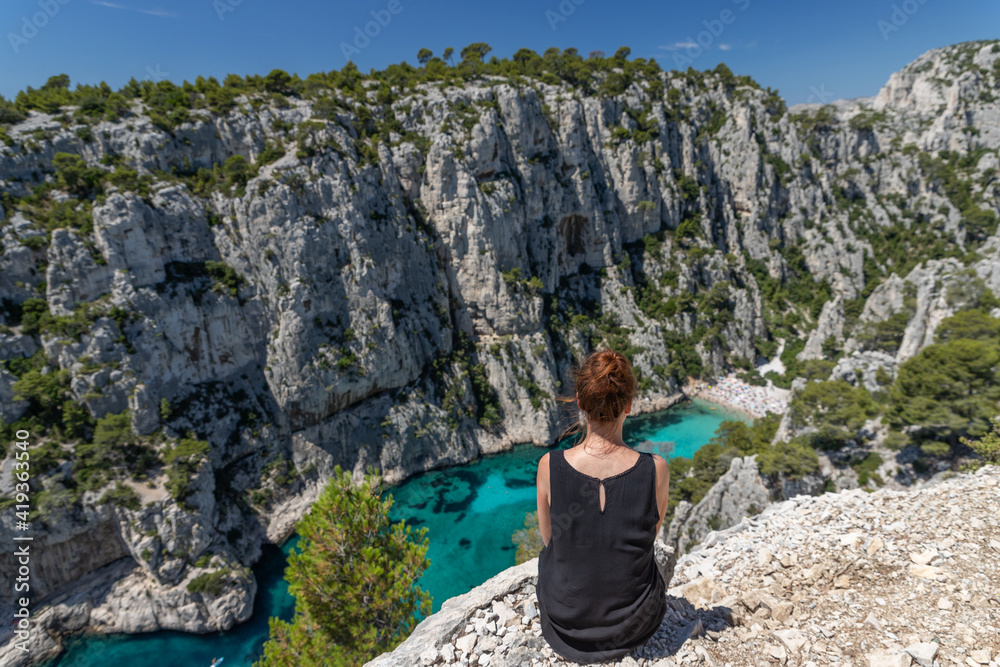 Beautiful bay in the calanque, France, Europe Beautiful bay in the calanque, France, Europe