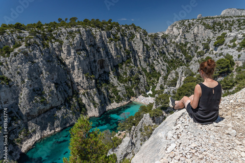 Beautiful bay in the calanque, France, Europe