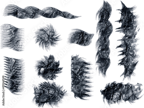 isolated brush stroke vector