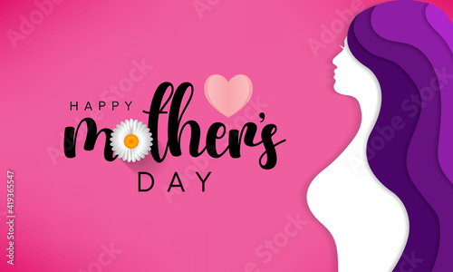 Mother's Day is a celebration honoring the mother of the family, as well as motherhood, maternal bonds, and the influence of mothers in society. It is held on the second Sunday of May. vector art.