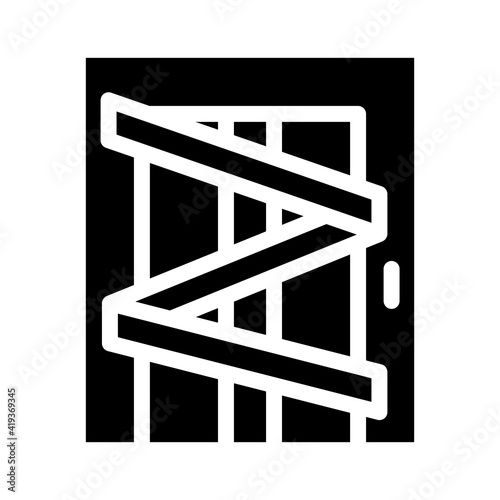 lift repair glyph icon vector illustration sign