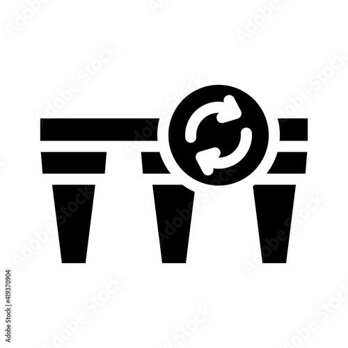 filter replacement glyph icon vector illustration sign