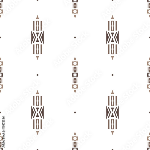 ethnical seamless ornament in brown 