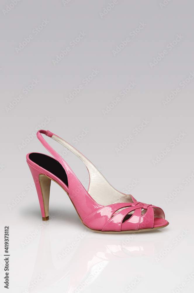 Naklejka premium Fashion summer shoes for women studio shoot