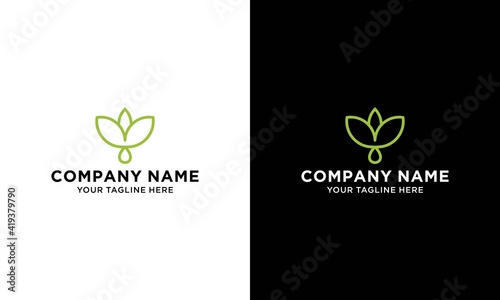 cannabis line vector logo graphic modern