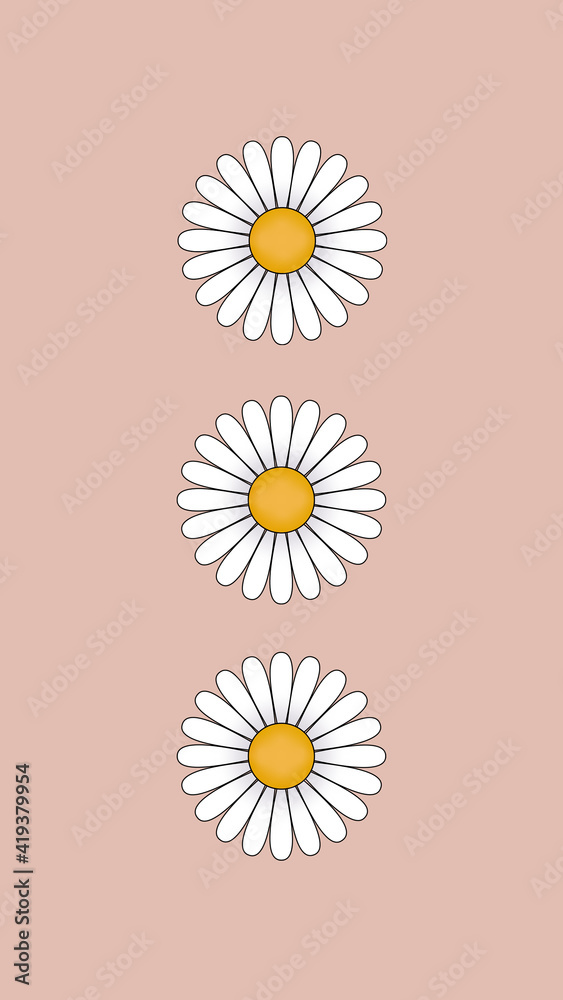 Daisy flower wallpaper deals