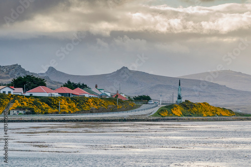 View from Stanley (also known as Port Stanley), the capital of the Falkland Islands.