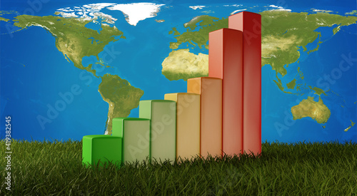 increase from green to red ...