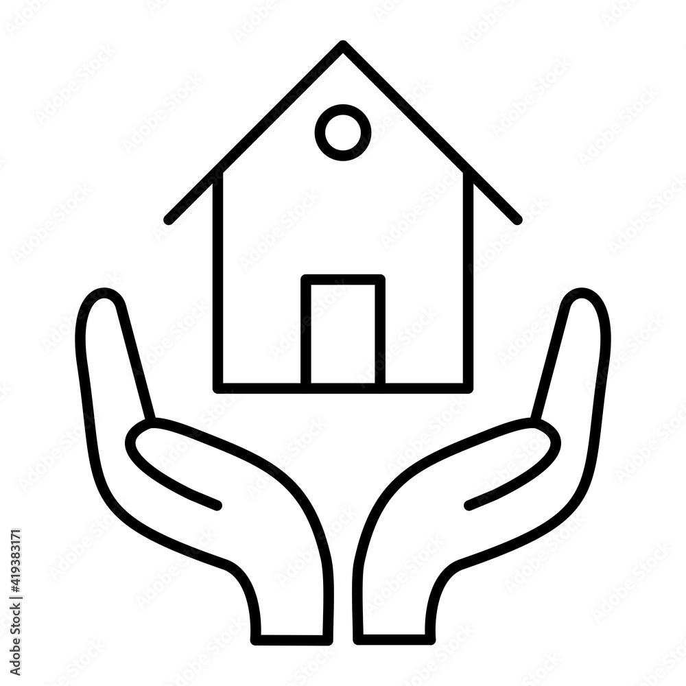 Obraz premium Vector Insurance Outline Icon Design