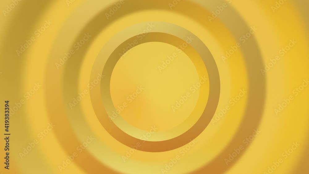 light sunny yellow gradient seamless looped animated background. 3d circle rings minimal animation for presentation, event, party text backdrop. Blank frame light sunny yellow gradient seamless looped animated background. 3d circle rings minimal animation for presentation, event, party text backdrop. Blank frame