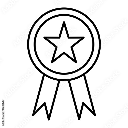 Vector Badge Outline Icon Design