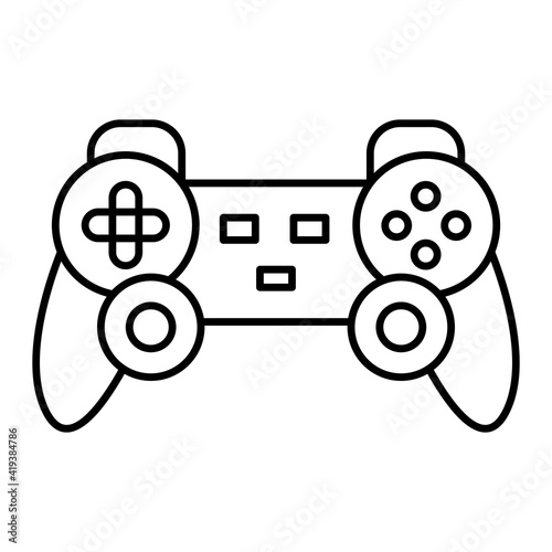 Vector Gameplay Outline Icon Design