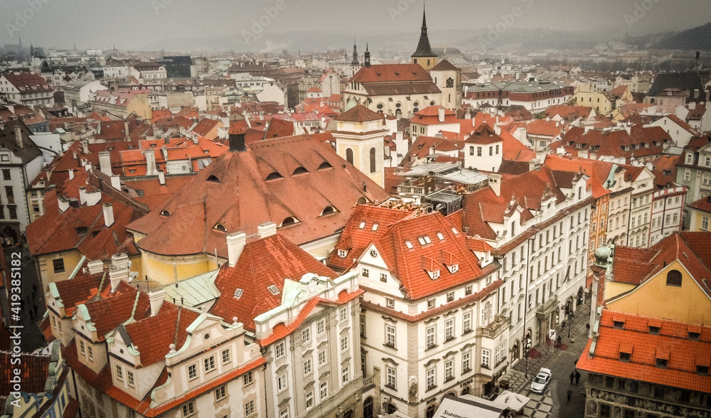 Prague City panorama