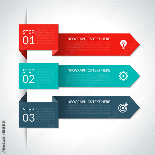 Modern arrow infographic elements