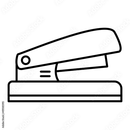 Vector Stapler Outline Icon Design