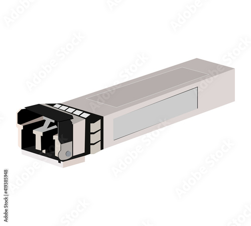 transceiver. A device for transmitting and receiving a signal between two physically different communication system environments. Vector illustration