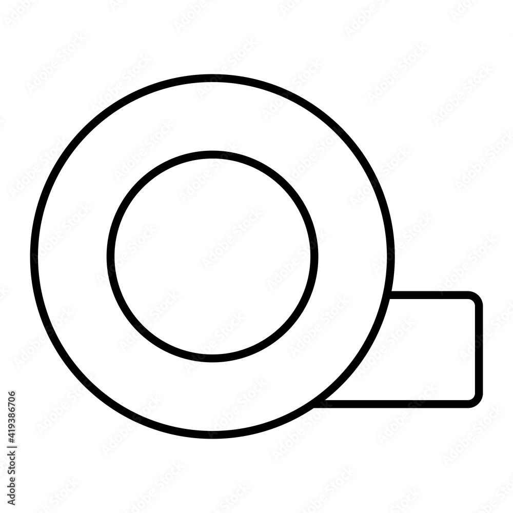 Vector Duct Tape Outline Icon Design Vector Duct Tape Outline Icon Design