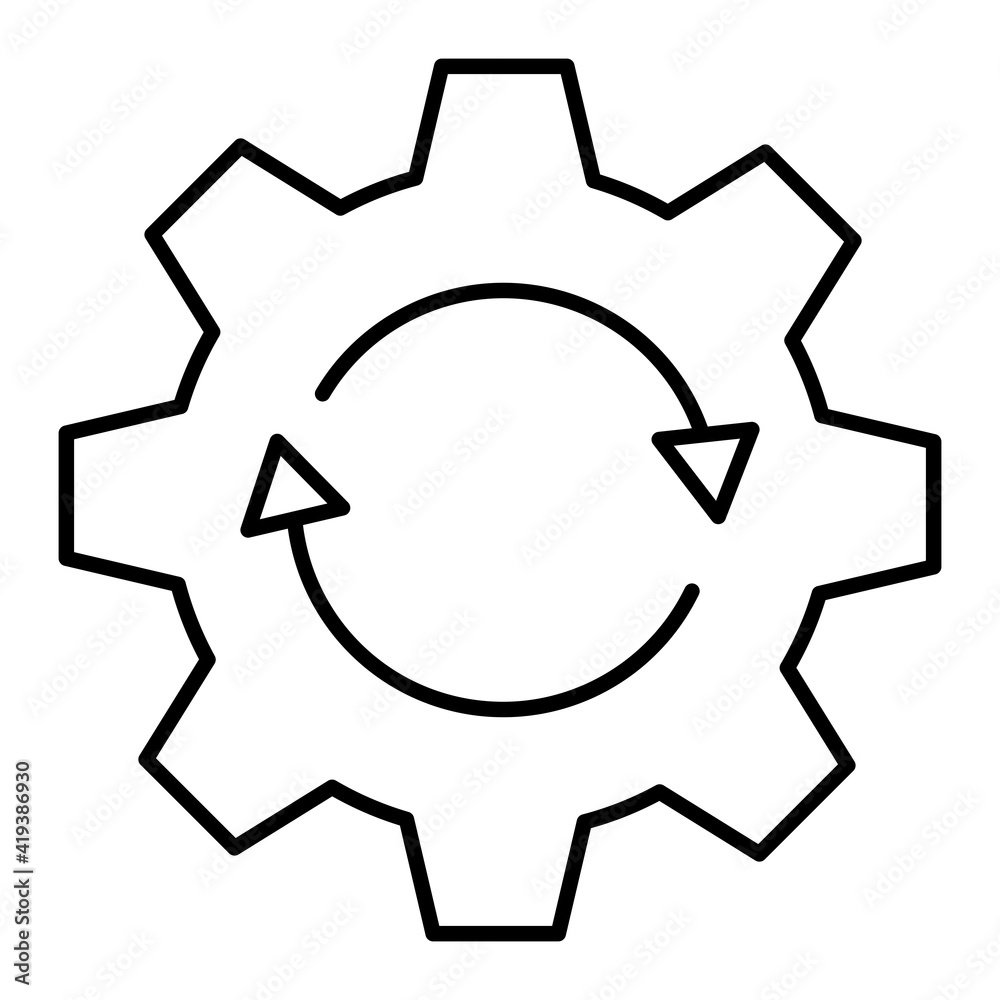 Vector Update Outline Icon Design Vector Update Outline Icon Design