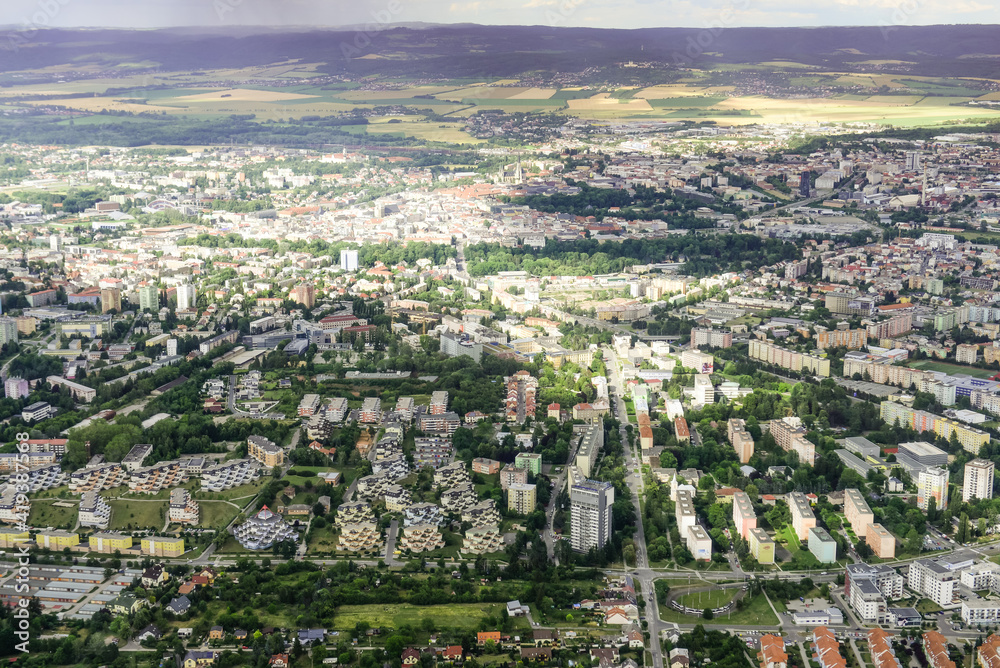 Olomouc landscape Aerial photography panorama
