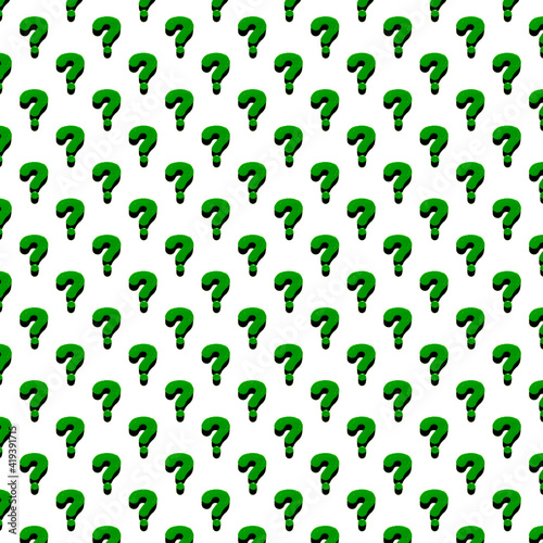 question marks pattern